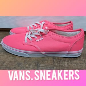 Vans Pink and White Sneakers